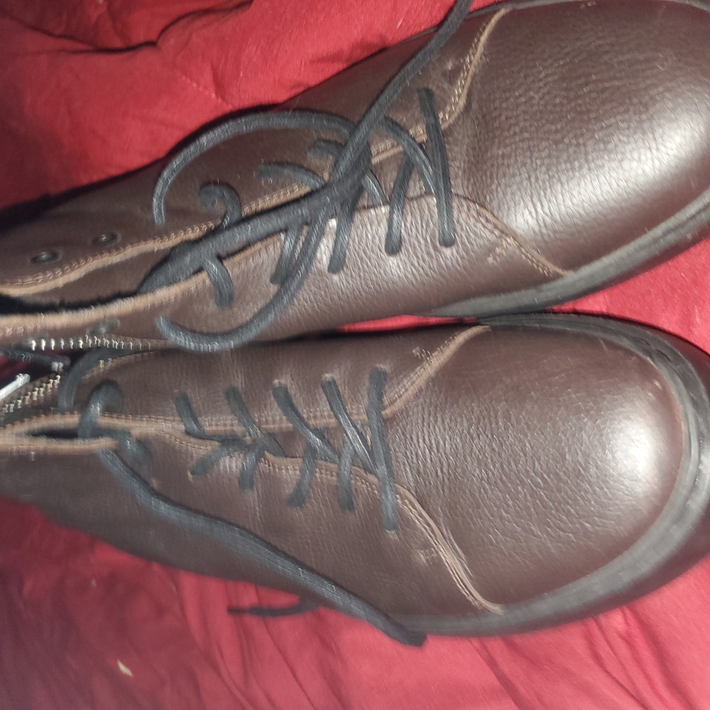 Karl Lagerfeld Dark Brown Leather Boots